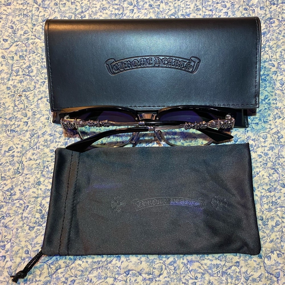 Chrome Hearts Black and chrome Glasses